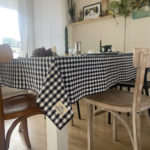 Nappe -SUZANNE- 140x200-VICHY Noir