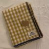 Nappe -SUZANNE-140x140 Vichy Jaune Moutarde