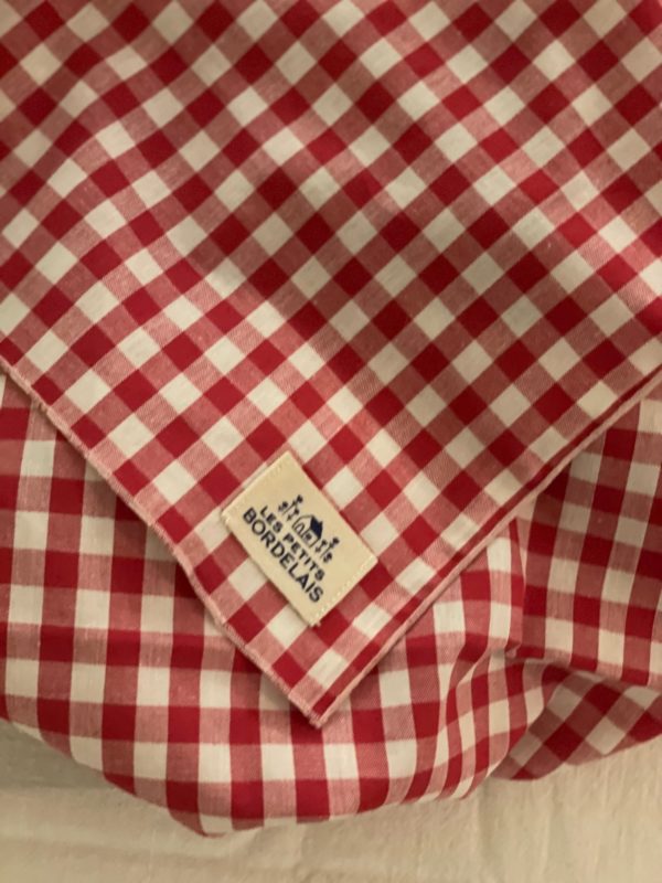 Nappe -SUZANNE-140x140 Vichy Rouge